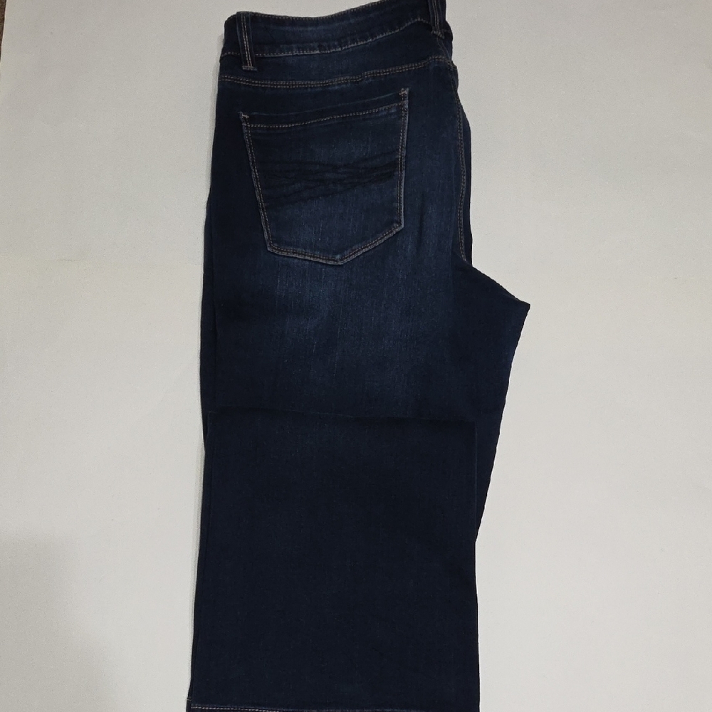 White House Black Market Dark Blue Bootcut Jeans - Picture 4 of 9
